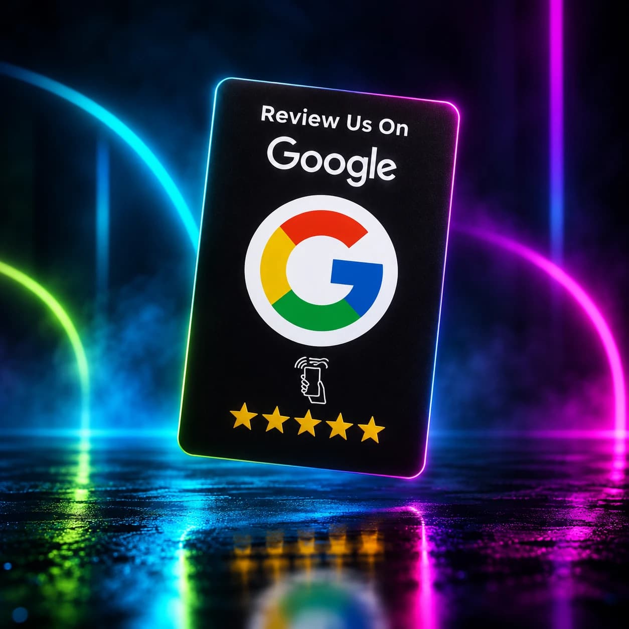 Carte NFC Tapzy Review noire « Review us on Google »